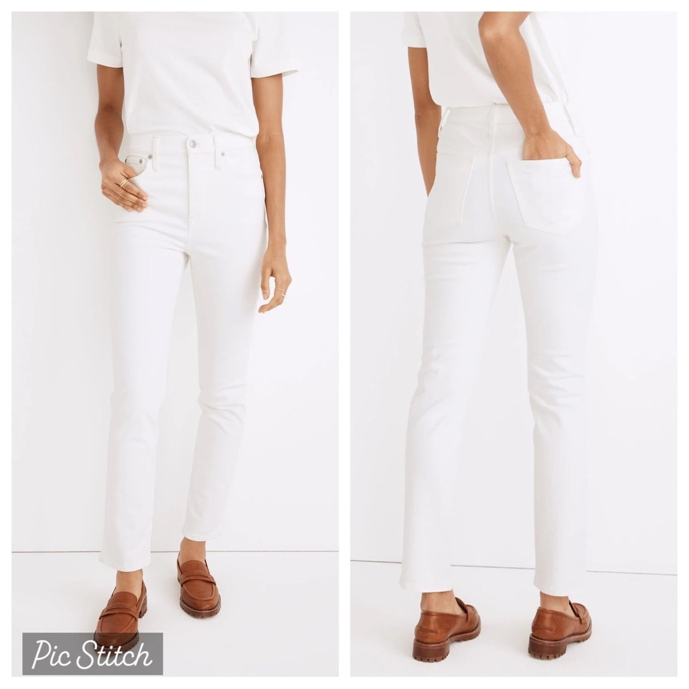 Madewell “The perfect vintage Jean” in white denim